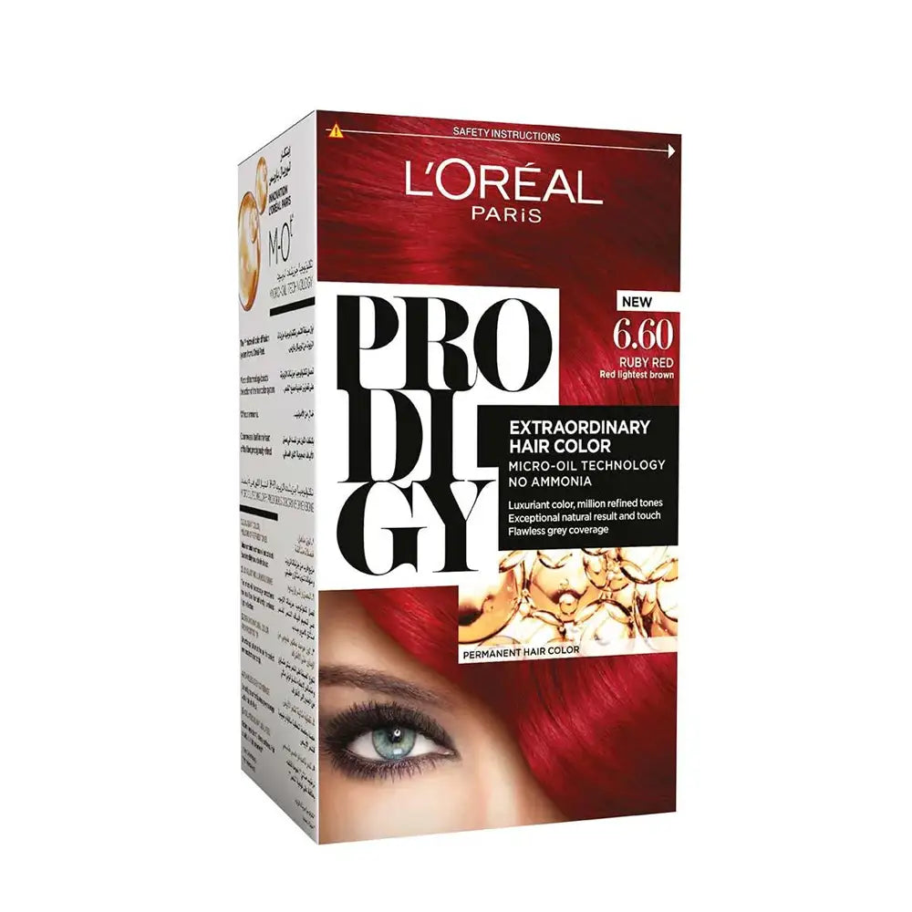 49963-L'oreal Prodigy Permanent Oil Hair Color-6.60 Rouge Intense