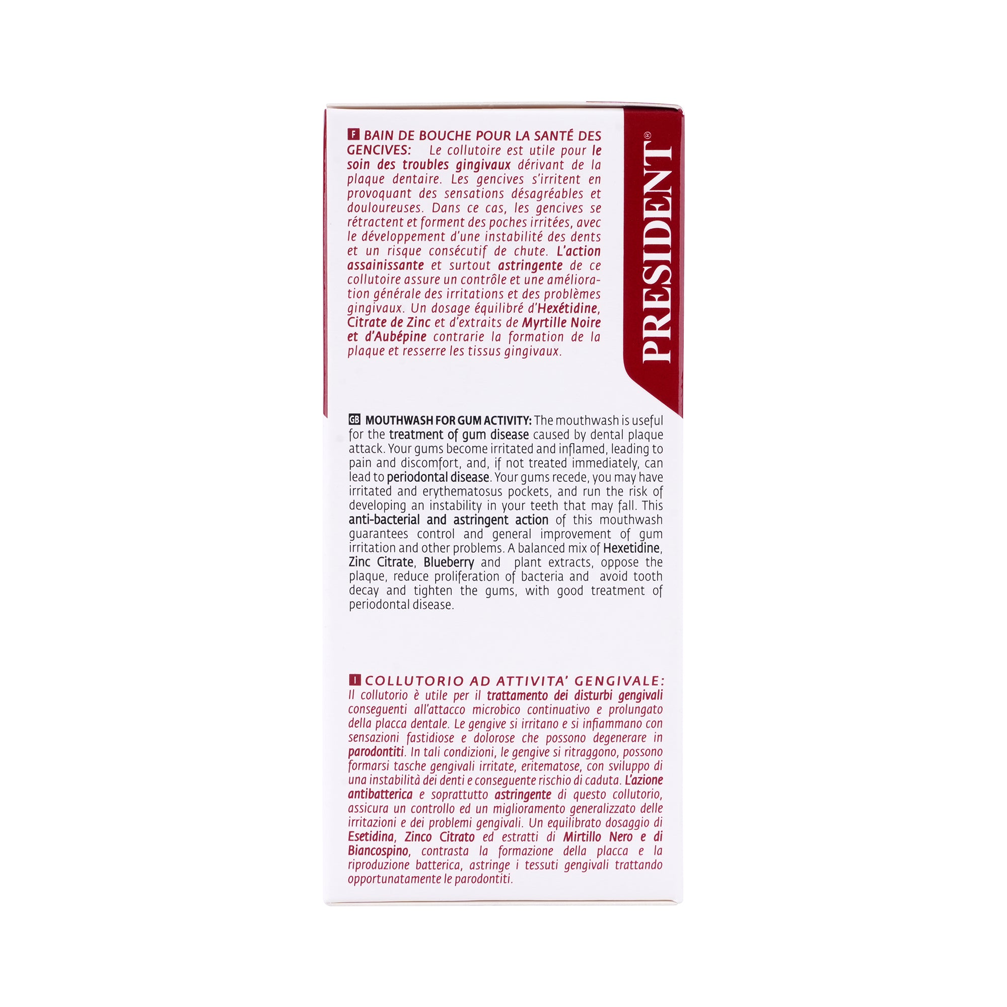 49971-President Safe Gums Active Mouthwash 200ml +3