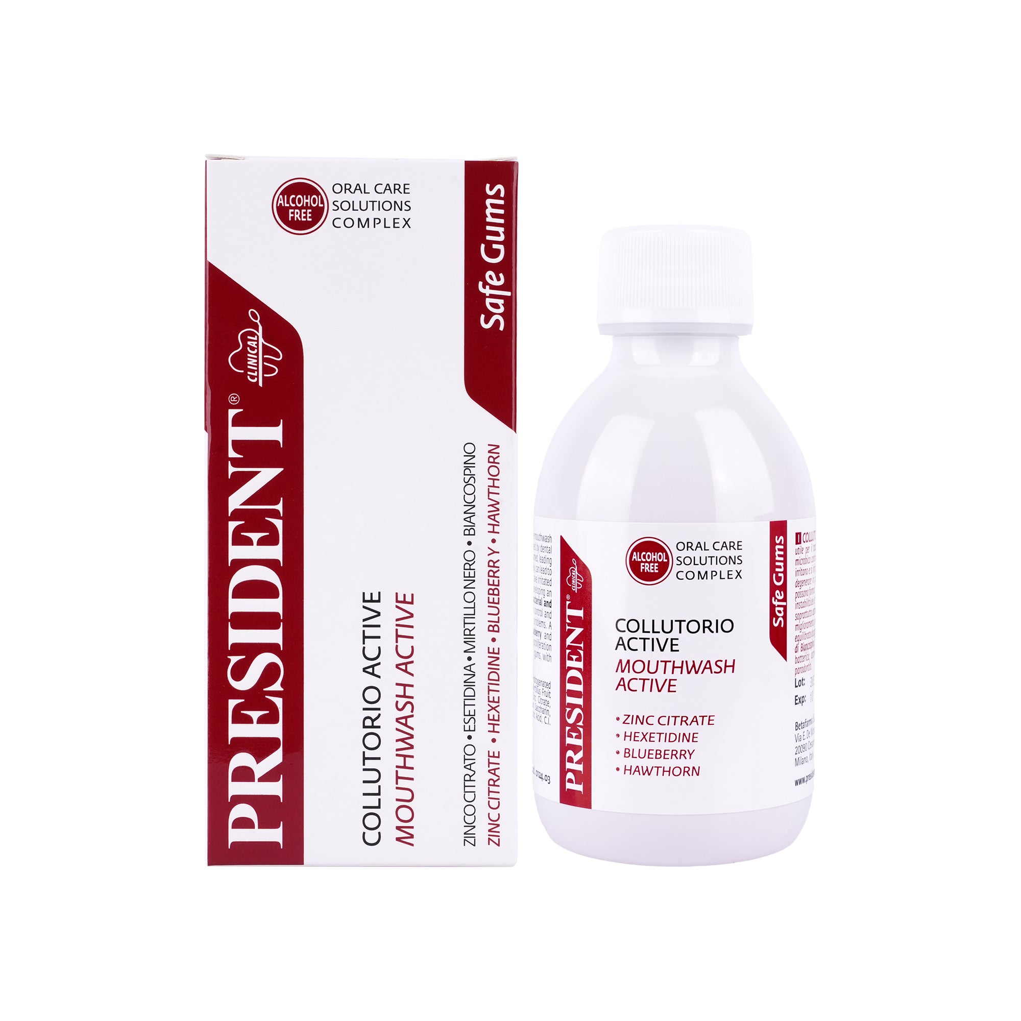 49971-President Safe Gums Active Mouthwash 200ml