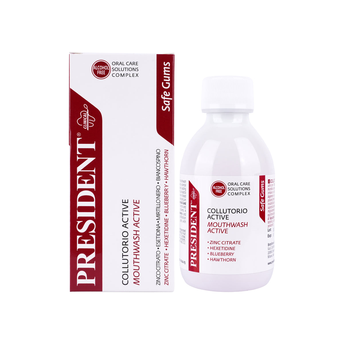 49971-President Safe Gums Active Mouthwash 200ml