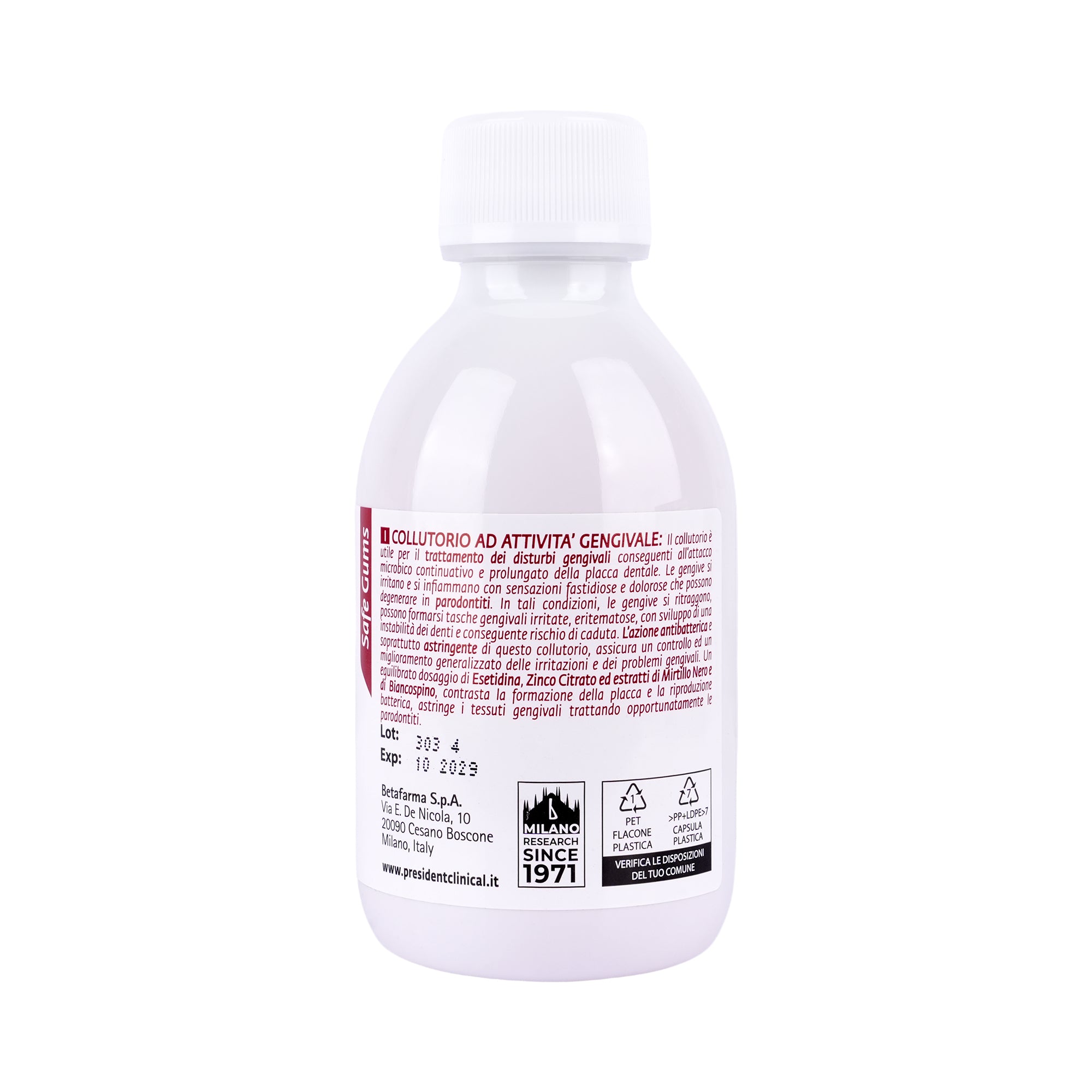 49971-President Safe Gums Active Mouthwash 200ml +6