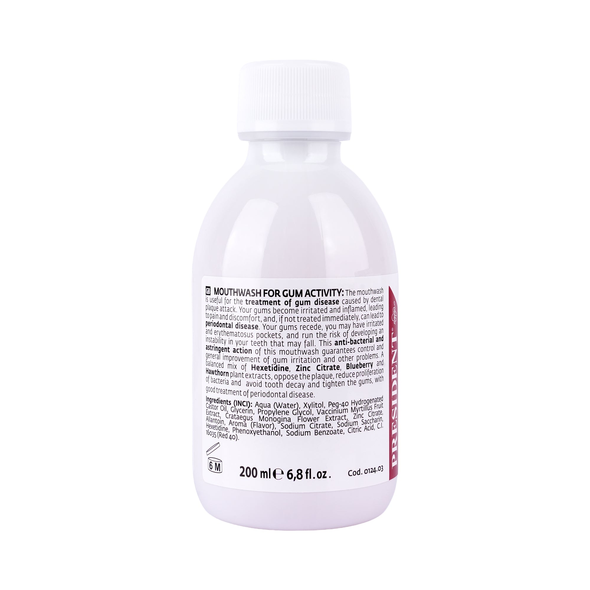 49971-President Safe Gums Active Mouthwash 200ml +7