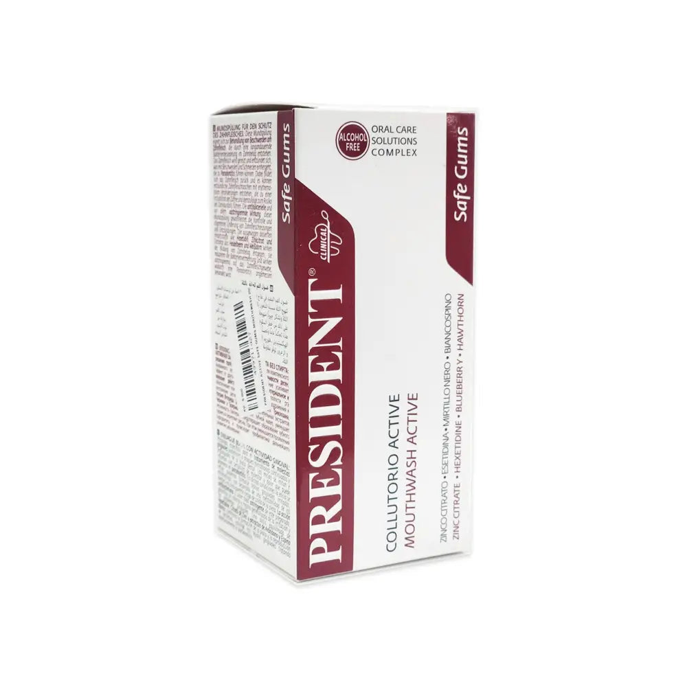President Safe Gums Active Mouthwash 200ml