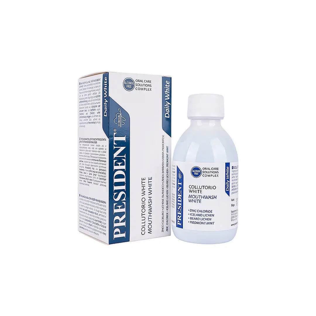 49972-President Daily white Mouthwash 200ml +8