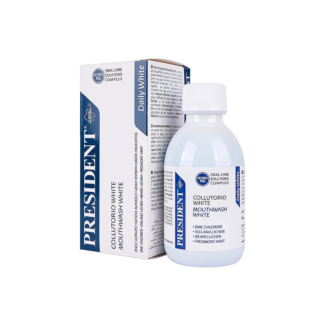 بريزيدنت ديلي وايت غسول الفم  200 مل