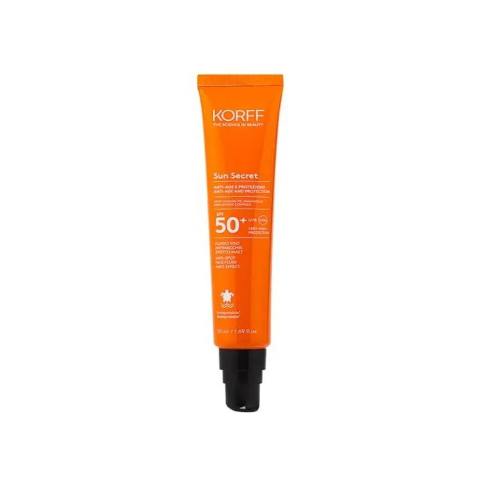 KORFF SUN SECRET ANTI-SPOT FACE FLUID MATT EFECT SPF50 + 50ML