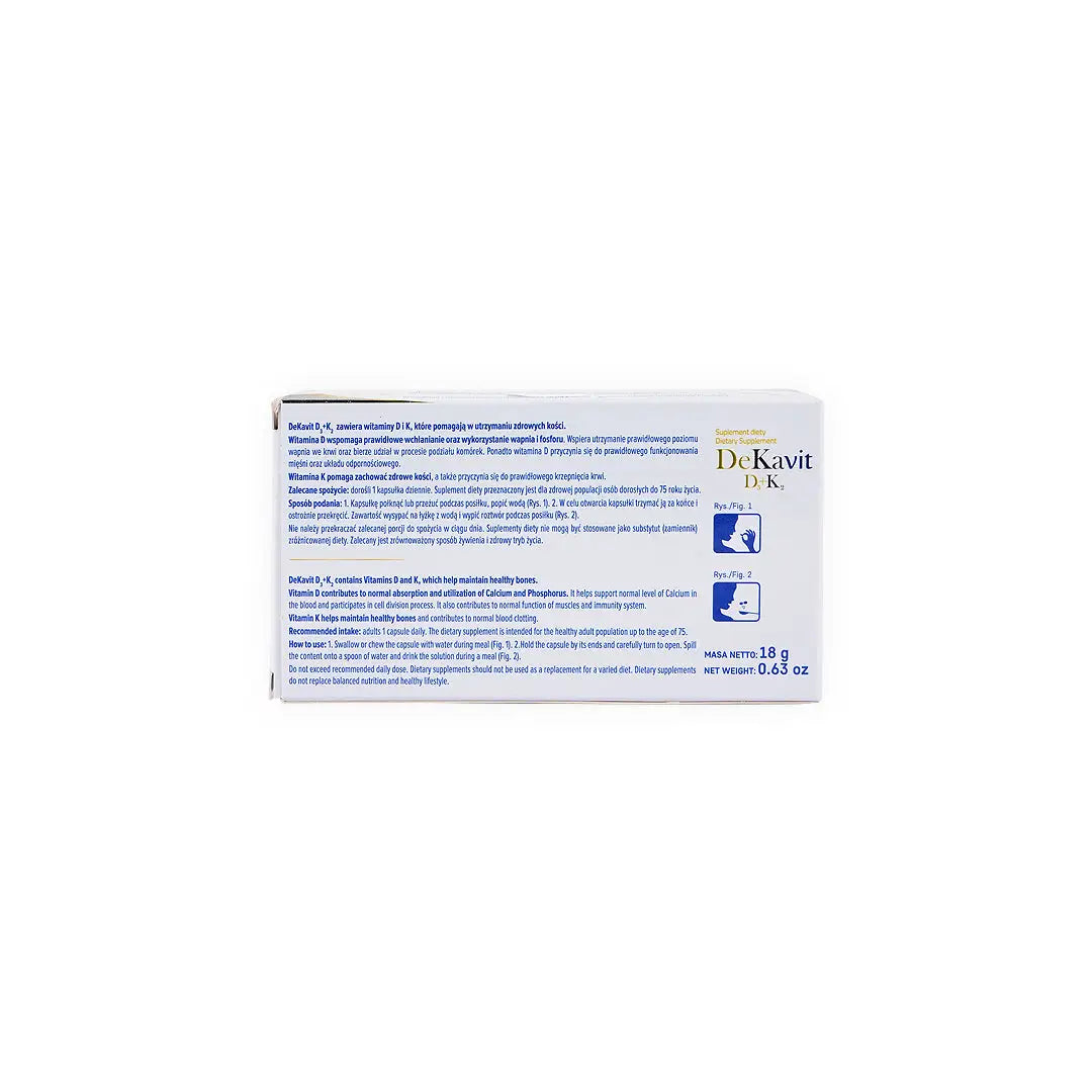DEKAVIT D3+K2 30 CAPSULES