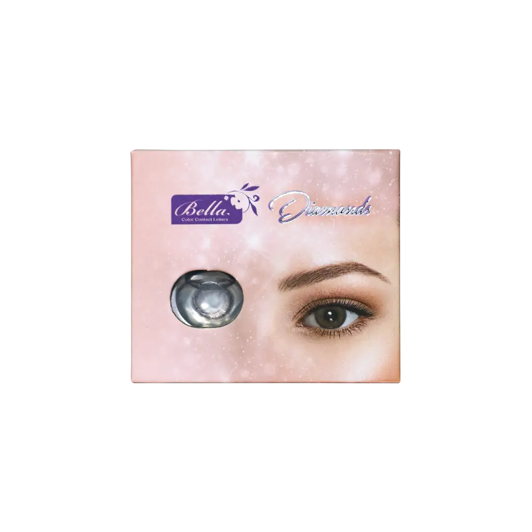 50044-Bella Diamond Color Monthly Lenses - Silver Mist +3