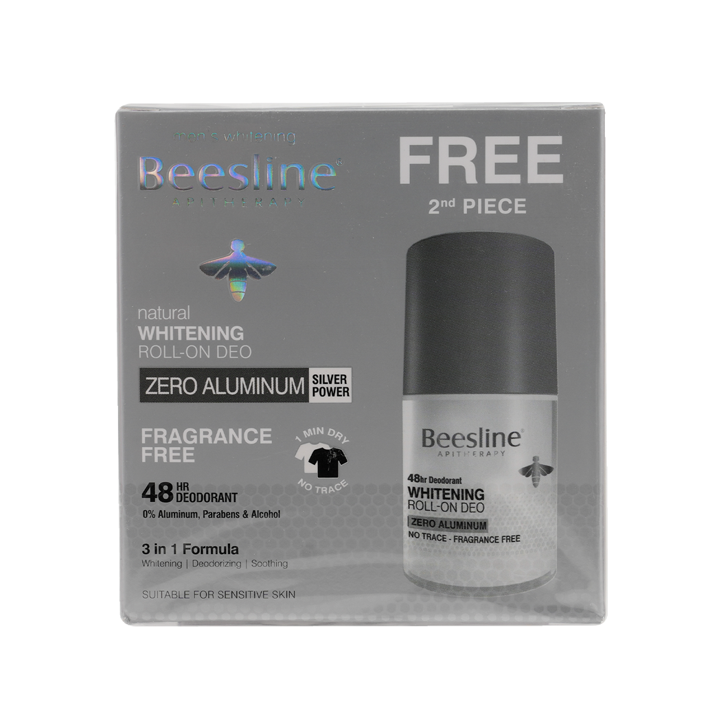 BEESLINE OFFER-WHITENING ROLL ON DEO 48H ZERO ALUMINUM (1+1)