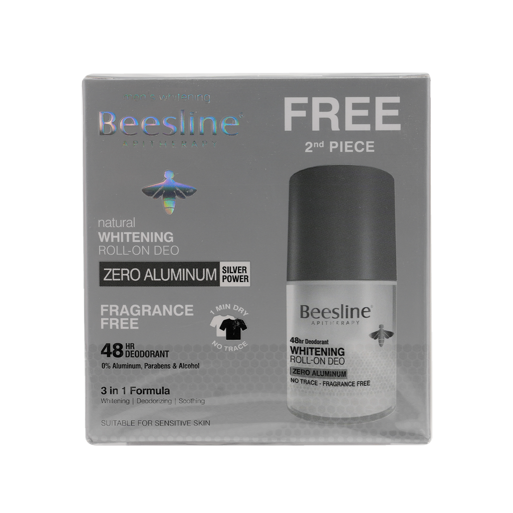 BEESLINE OFFER-WHITENING ROLL ON DEO 48H ZERO ALUMINUM (1+1)