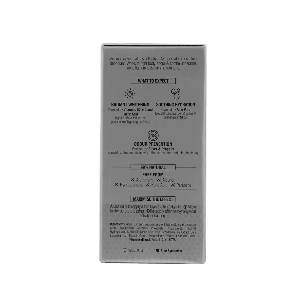BEESLINE OFFER-WHITENING ROLL ON DEO 48H ZERO ALUMINUM (1 + 1)
