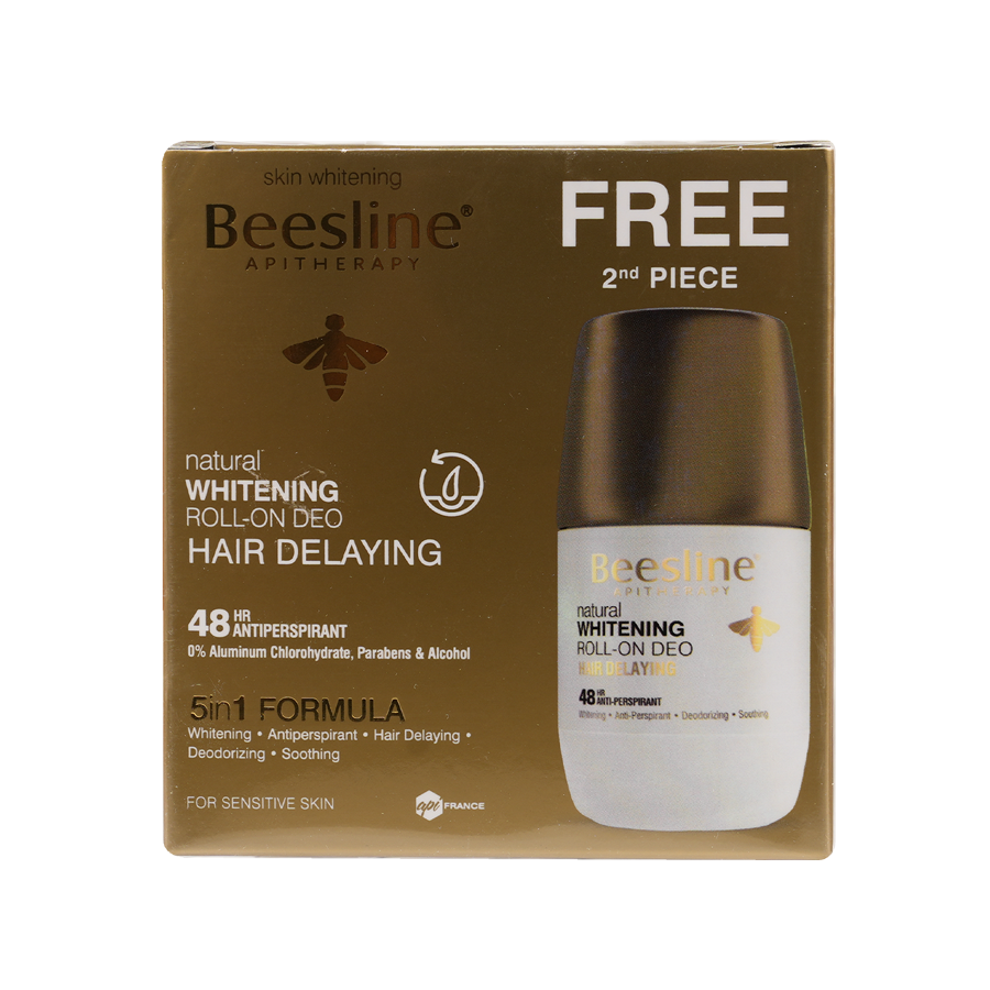 BEESLINE OFFER-WHITENING ROLL ON DEO 48H HAIR DELAYING(1+1)