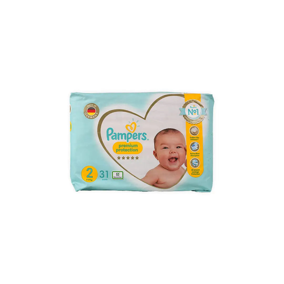 50062-Pampers Premium Care No.2 (3-8Kg) 31Pcs +3