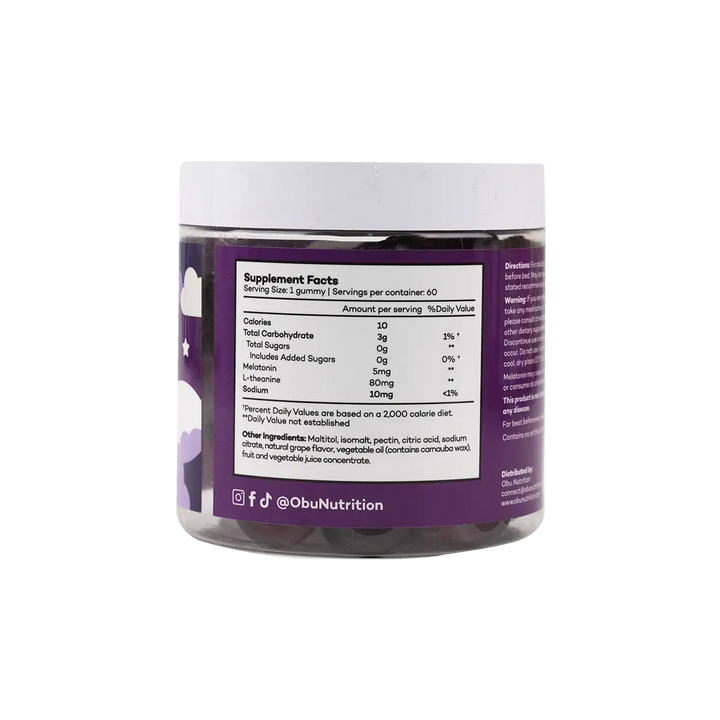50080-OBU Extra Strength Sleep Grape Flavor 60 Gummies +1