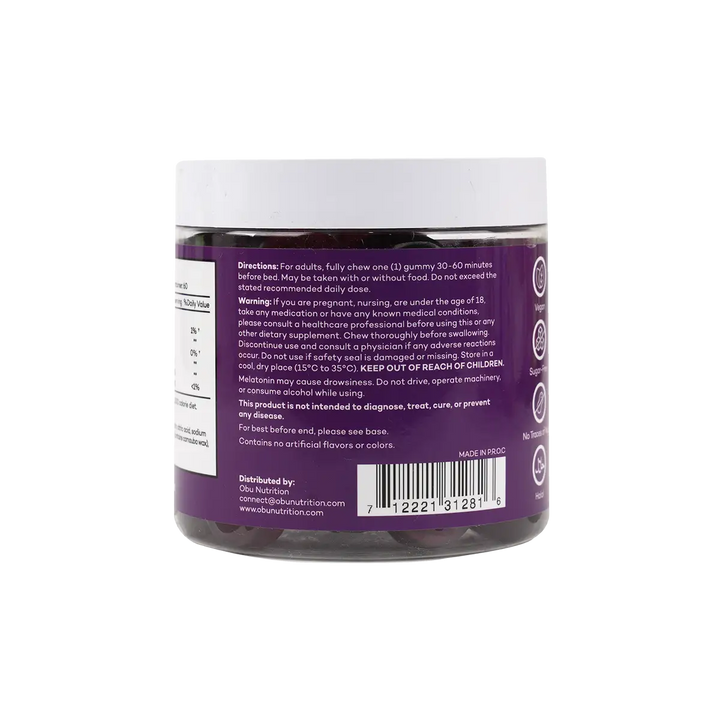 50080-OBU Extra Strength Sleep Grape Flavor 60 Gummies +2