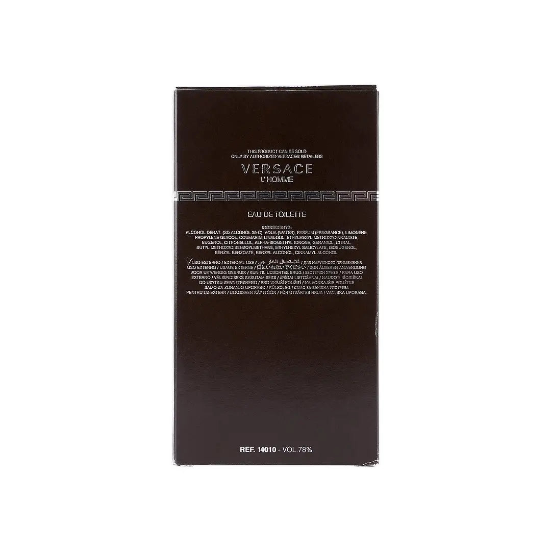 Versace L Homme For Men EDT 100ML +6