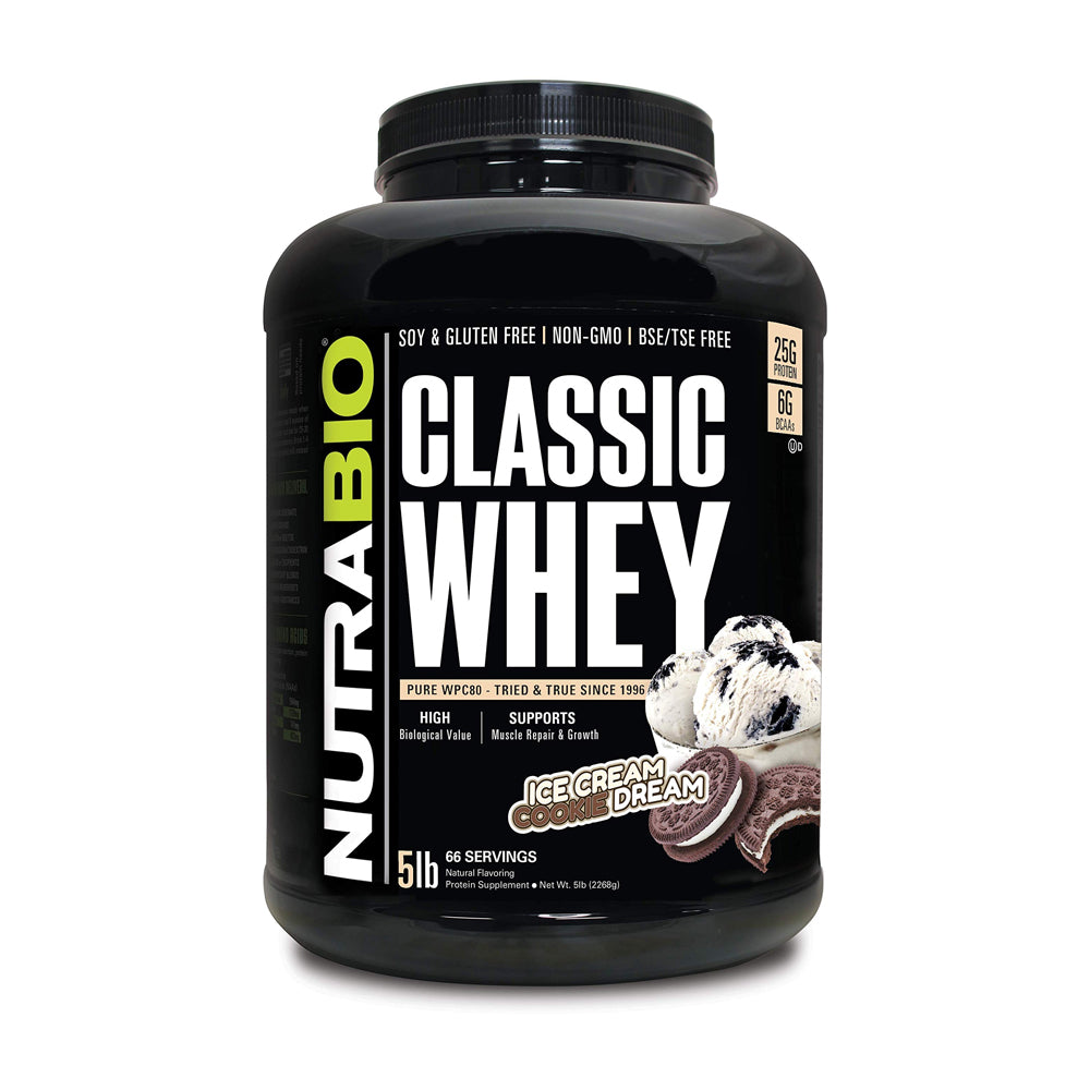 NUTRABIO CLASSIC WHEY ICE CREAM COOKIE DREAM 5LB (2.268G)