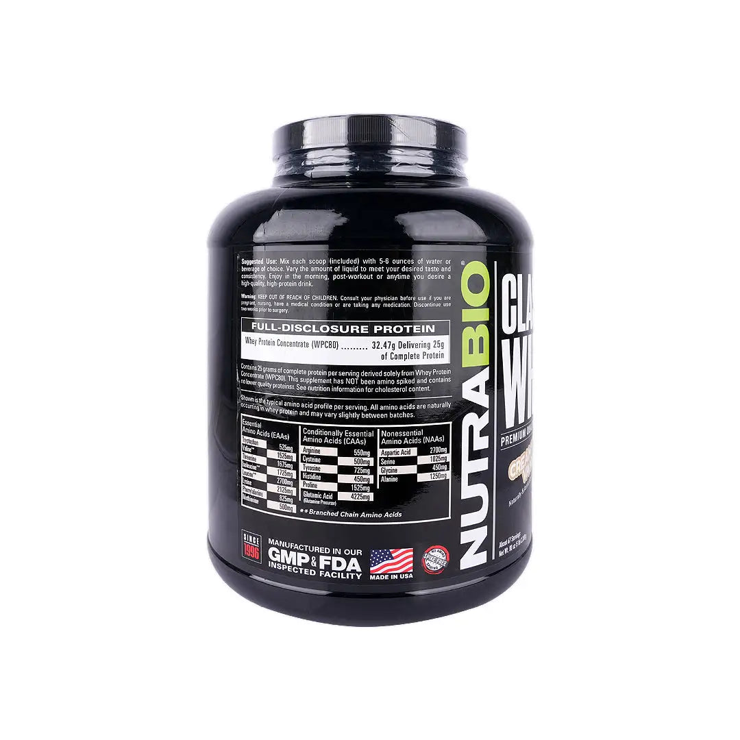 Nutrabio Classic Whey Creamy Vanilla 5Lb (2.268G) +1