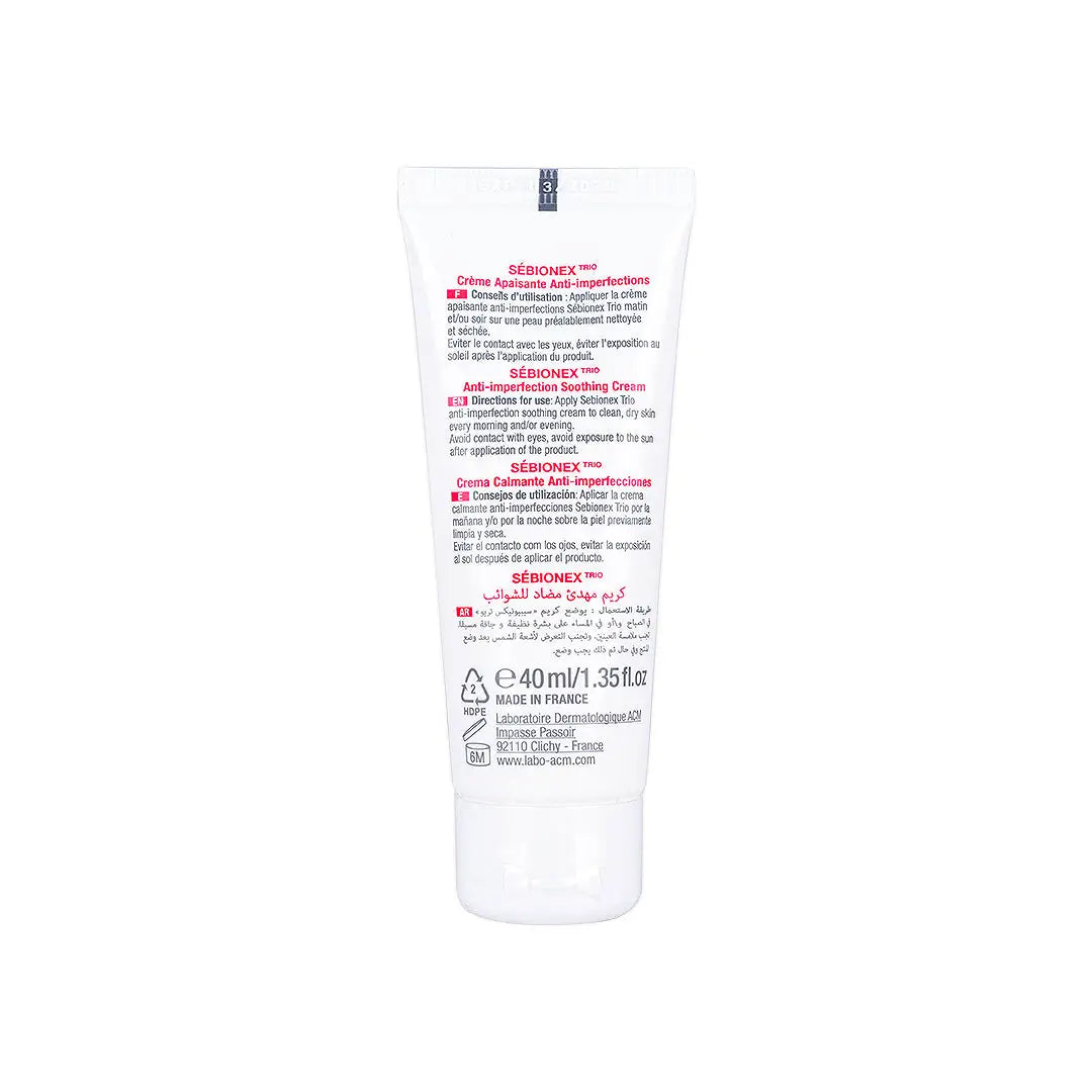 Acm Sebionex Trio Anti-Imperfection Soothing Cream 40ml +3