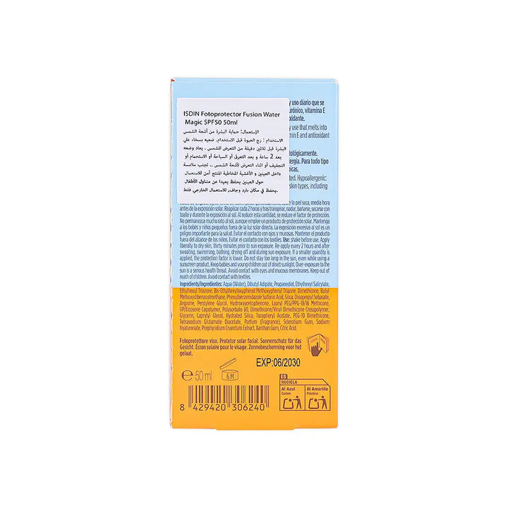 50171-ISDIN Fotoprotector Fusion Water Magic SPF50 50ml +6