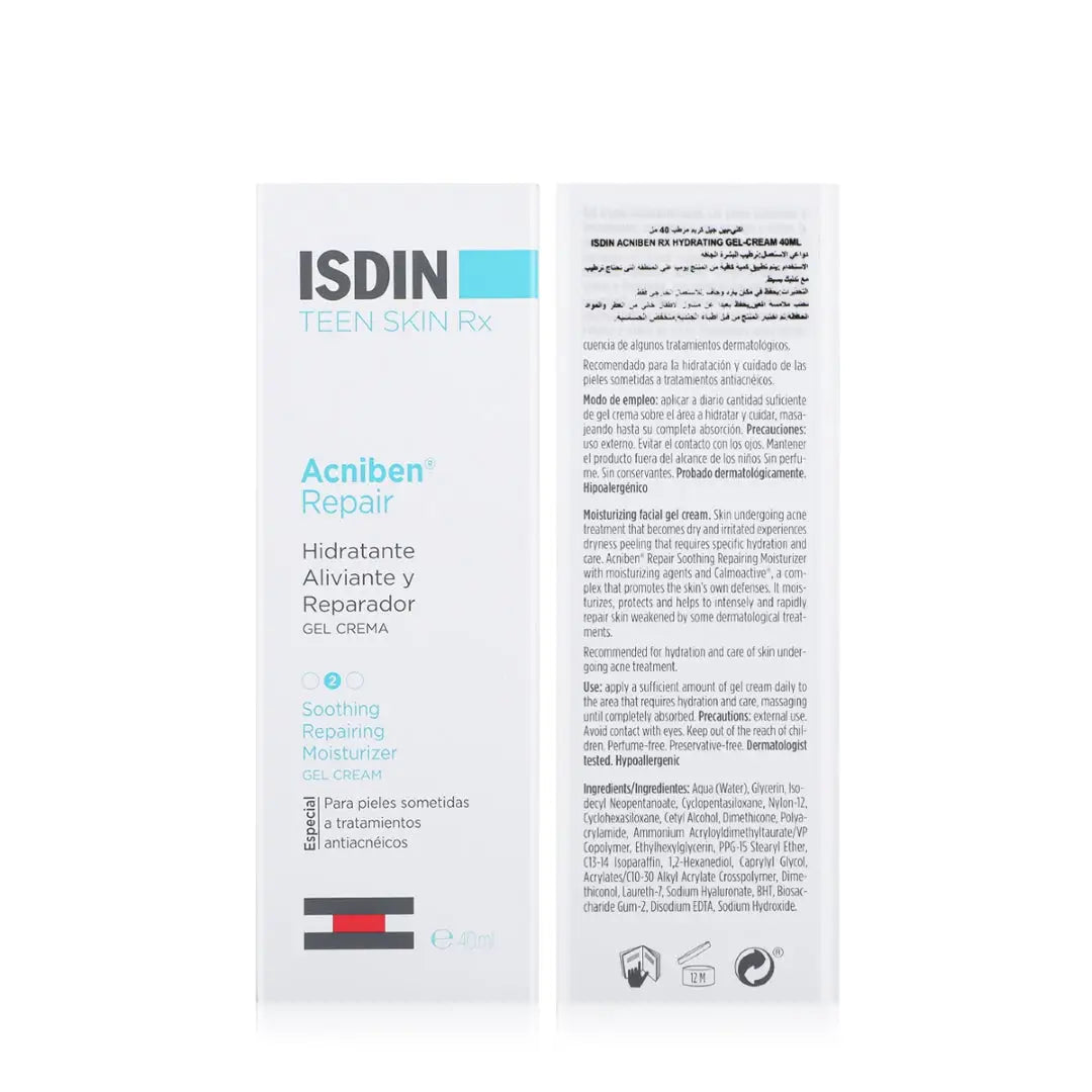 ISDIN ACNIBEN SOOTHING REPAIRING MOIST GEL CREAM 40ML