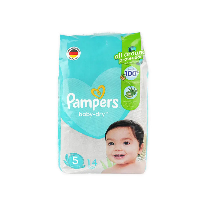 50181-Pampers Baby-Dry No.5 (11-16Kg) 14Pcs
