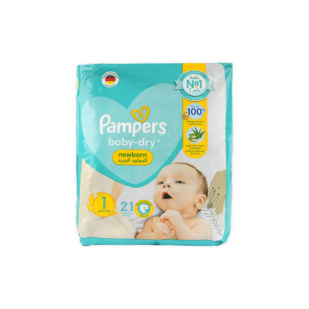 50183-Pampers Baby-Dry Newborn No.1 (2-5Kg) 21Pcs