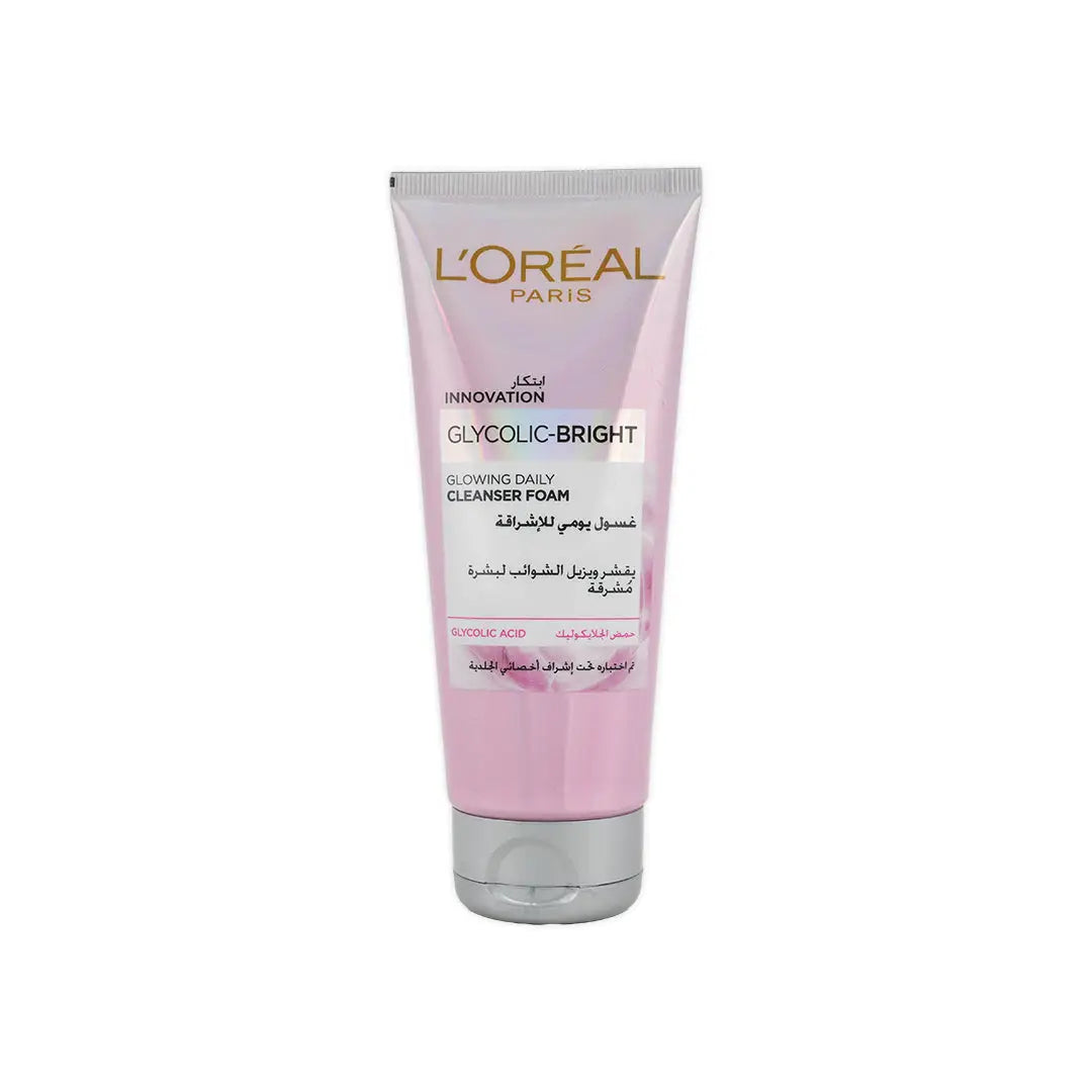 L_oreal Glycolic-Bright Glowing Daily Cleanser Foam 100ml
