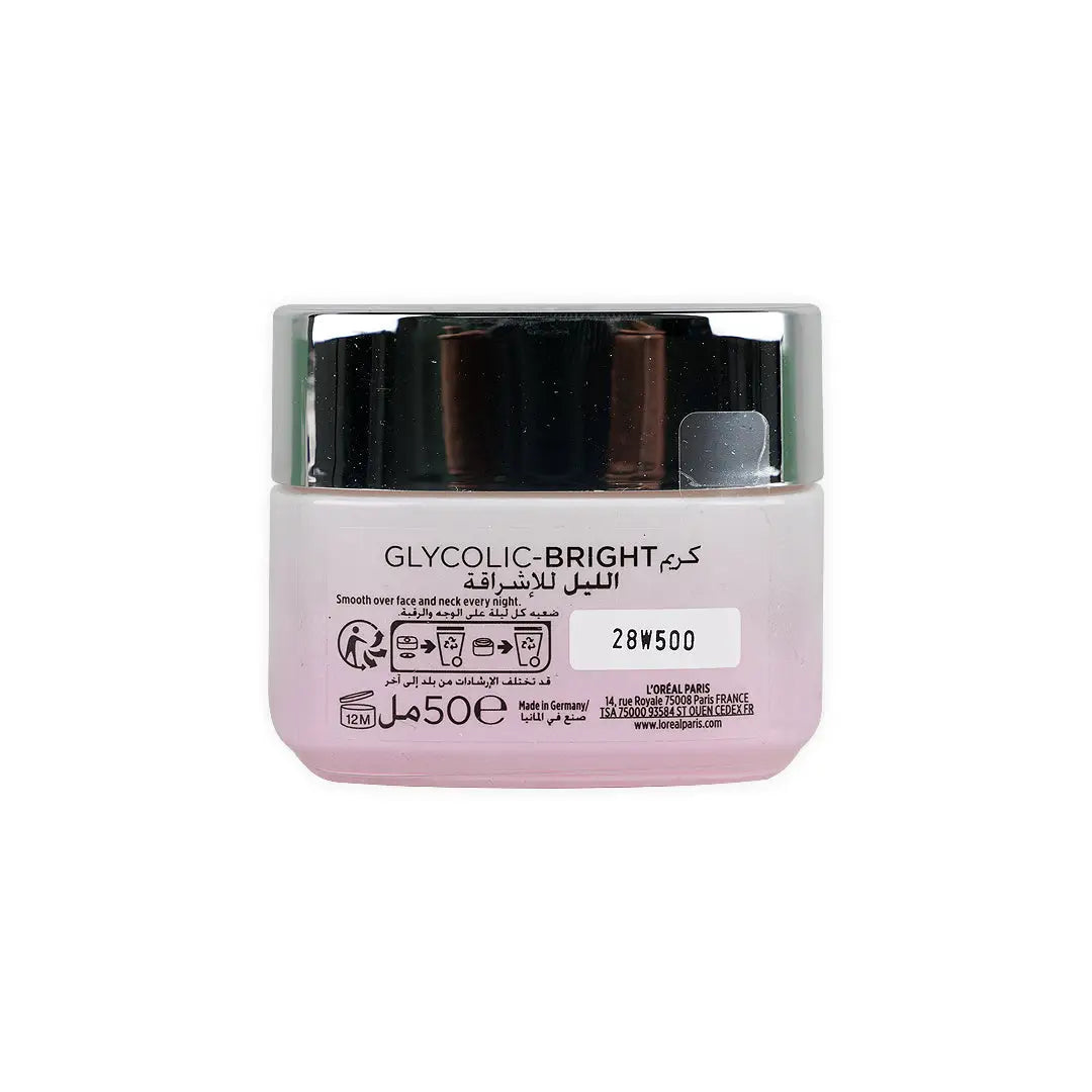 L_oreal Glycolic-Bright Glowing Cream 50ml -Night