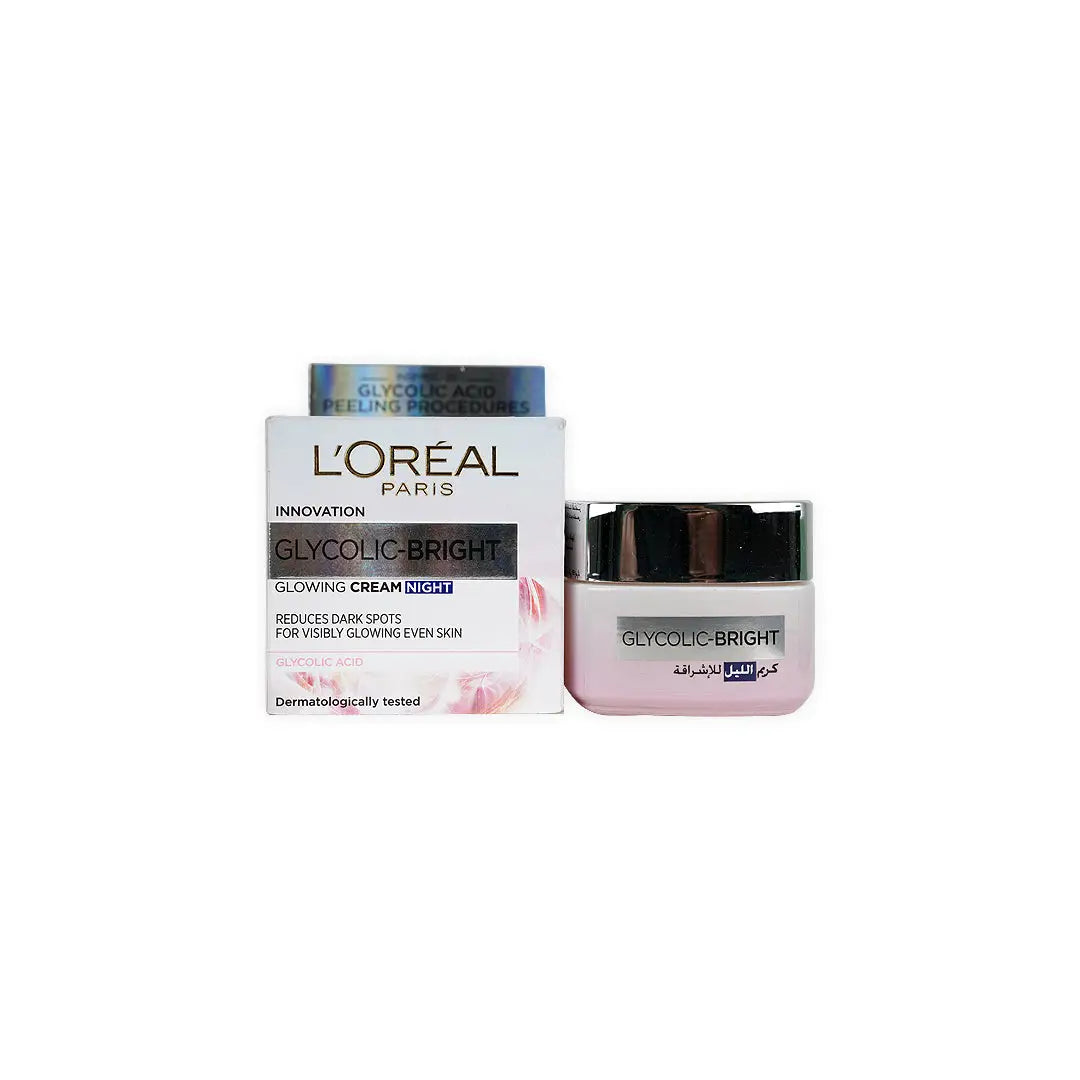 L_oreal Glycolic-Bright Glowing Cream 50ml -Night