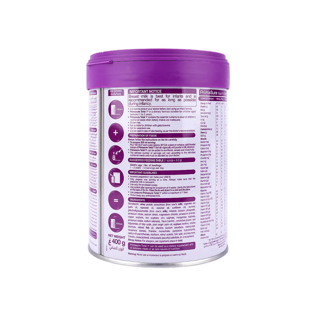 50213-Primasure Total 1+ Milk 400G +3