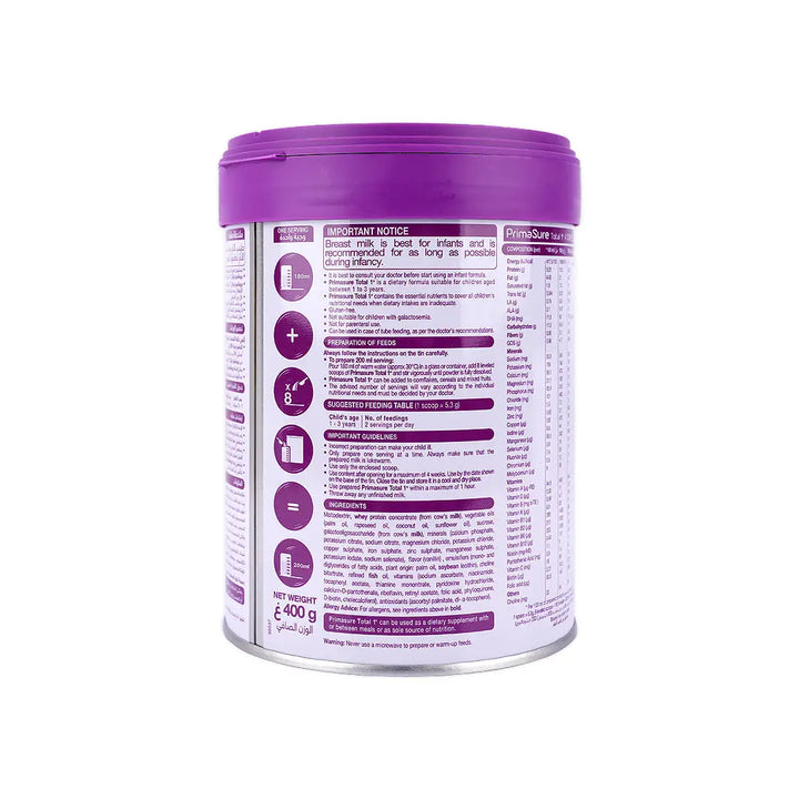50213-Primasure Total 1+ Milk 400G +3