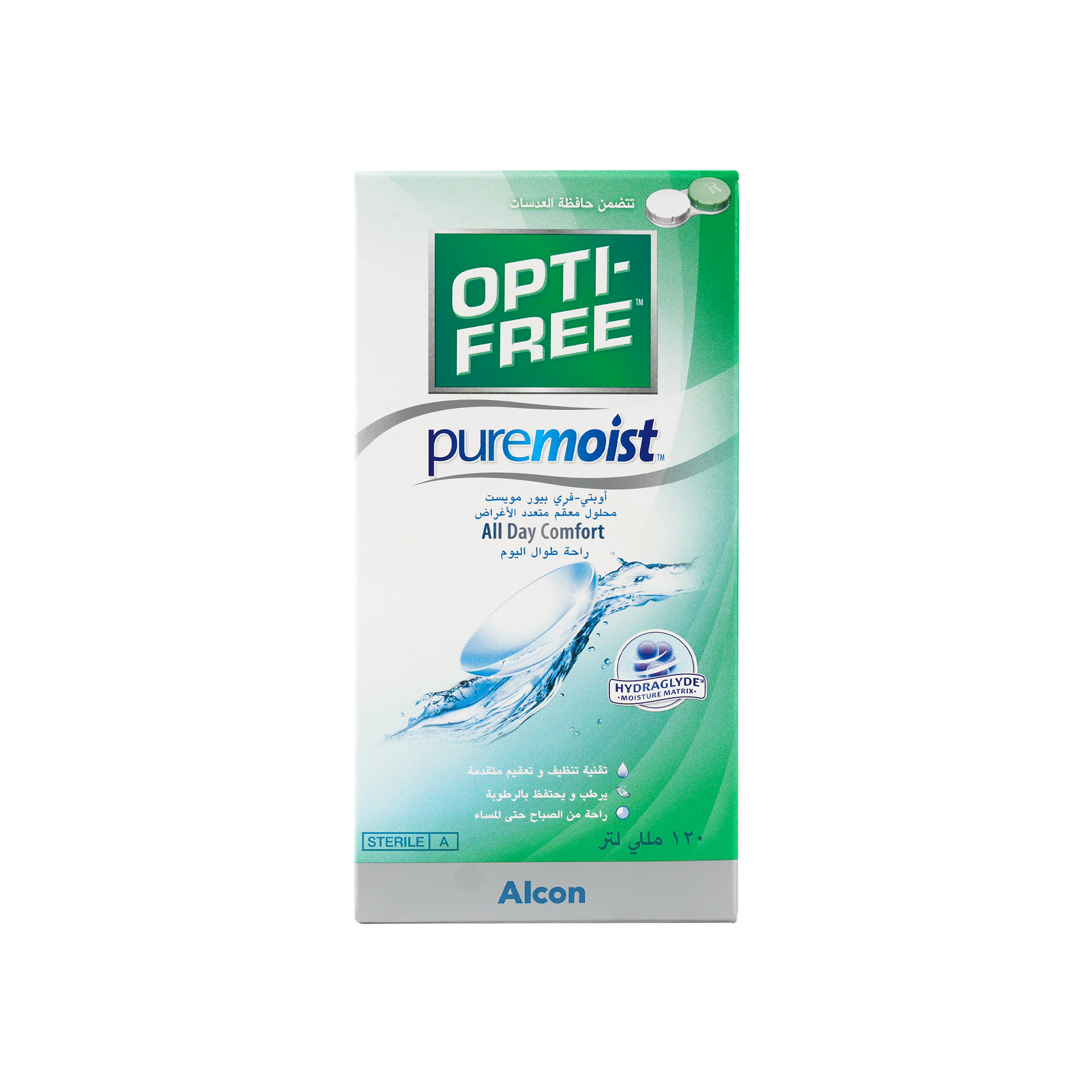 Opti Free Pure Moist Lens Solution 120ml