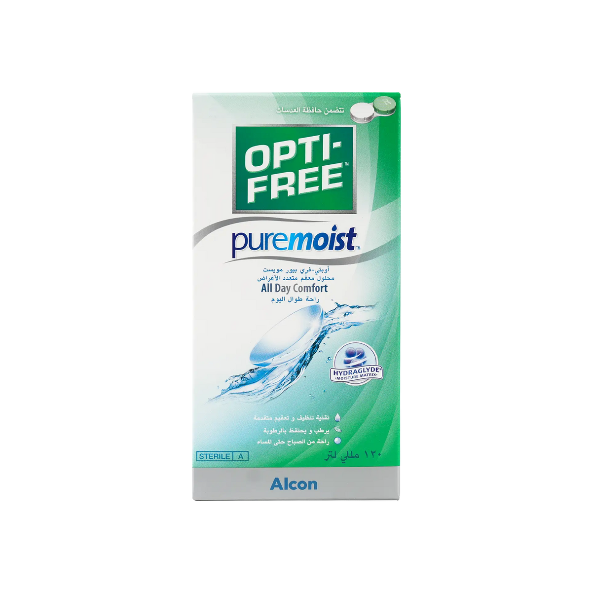 50224-Opti Free Pure Moist Lens Solution 120ml +1