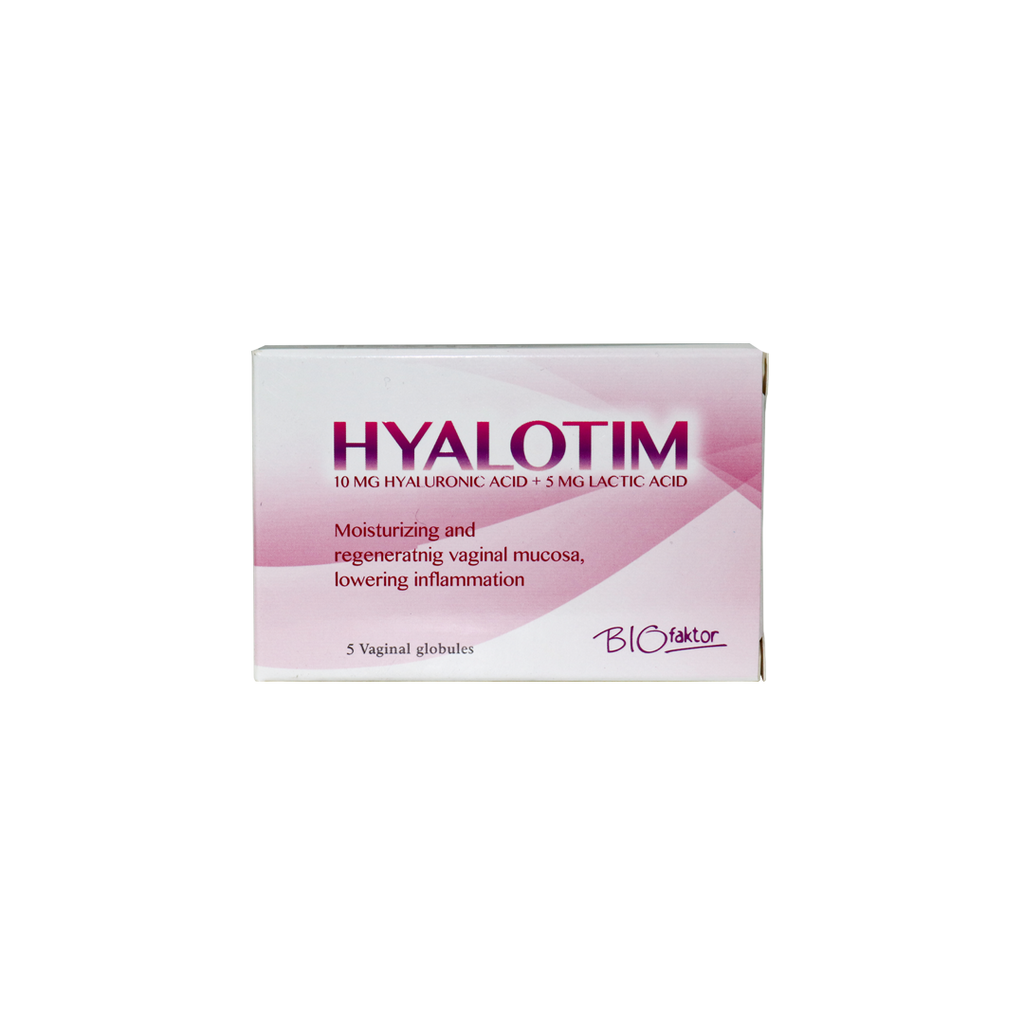 BIOFAKTOR HYALOTIM 10MG HYAL ACID+5MG LACTIC ACID 5 VAGINALS