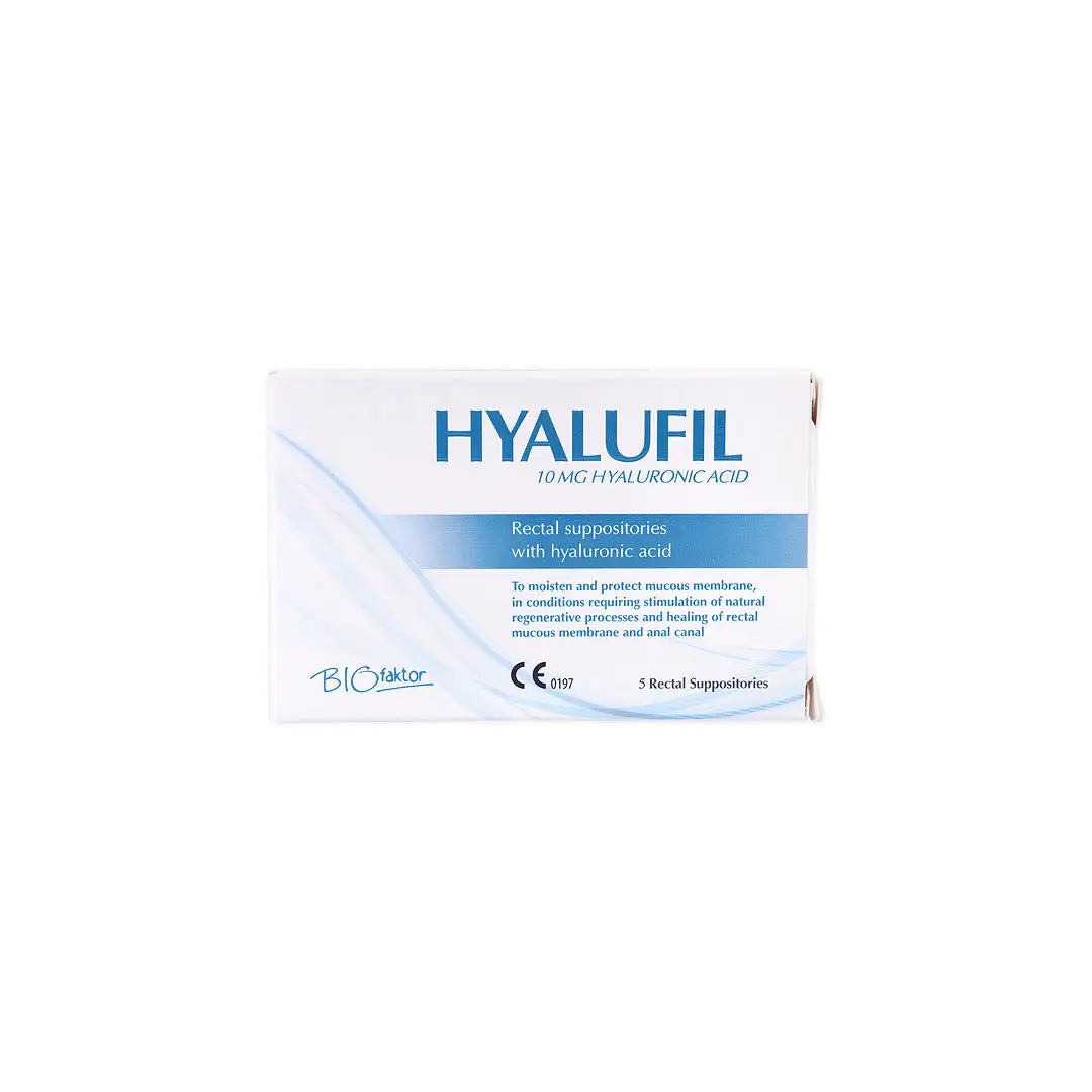BIOFAKTOR HYALUFIL 10MG HYAL ACID 5 RECTAL SUPPOSITORIES