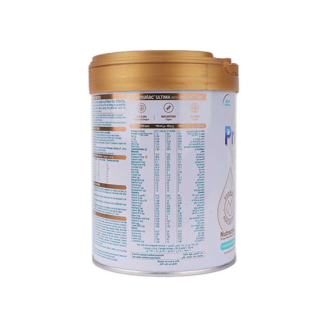 PRIMALAC ULTIMA 0-12 MONTHS LF MILK 400GM