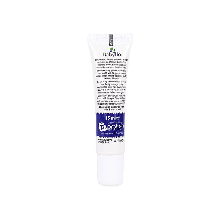 50258-Babyllo Gum Calming Gel Clove Oil 15Ml +3