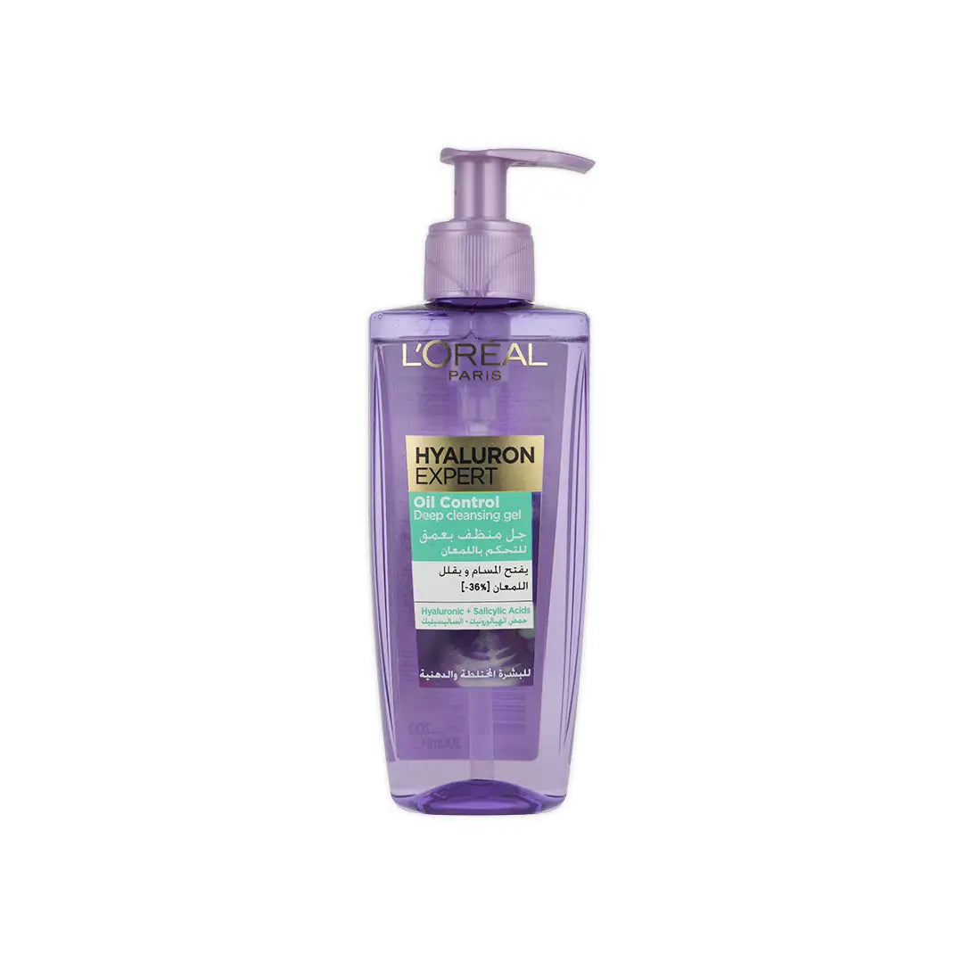 L_oreal Hyaluron Expert Oil Control Deep Cleasing Gel 200ml