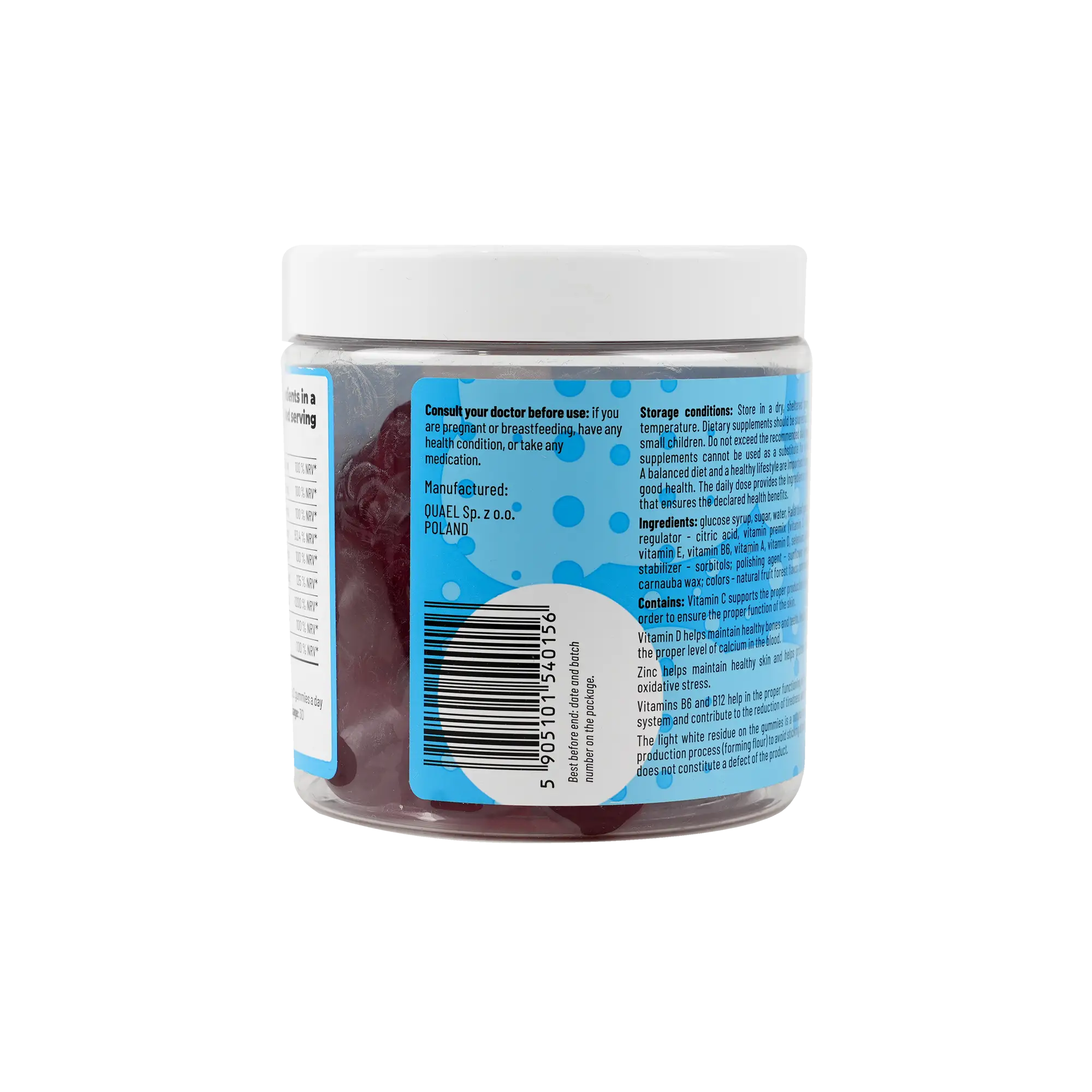 FIT 4 LIFE +MED GUMMIES MULTIVITAMIN VITAM D 300G 60 GUMMIES