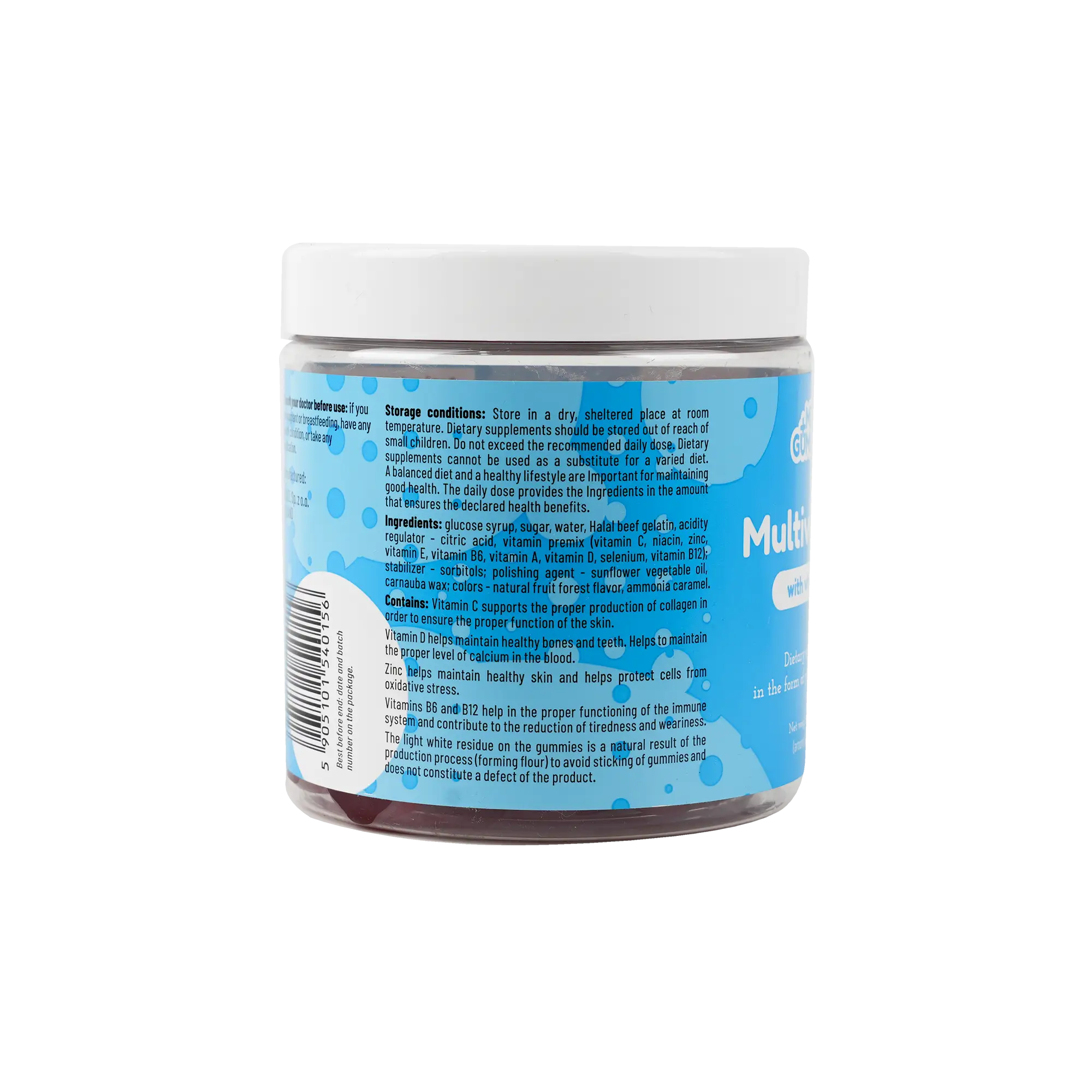 FIT 4 LIFE +MED GUMMIES MULTIVITAMIN VITAM D 300G 60 GUMMIES