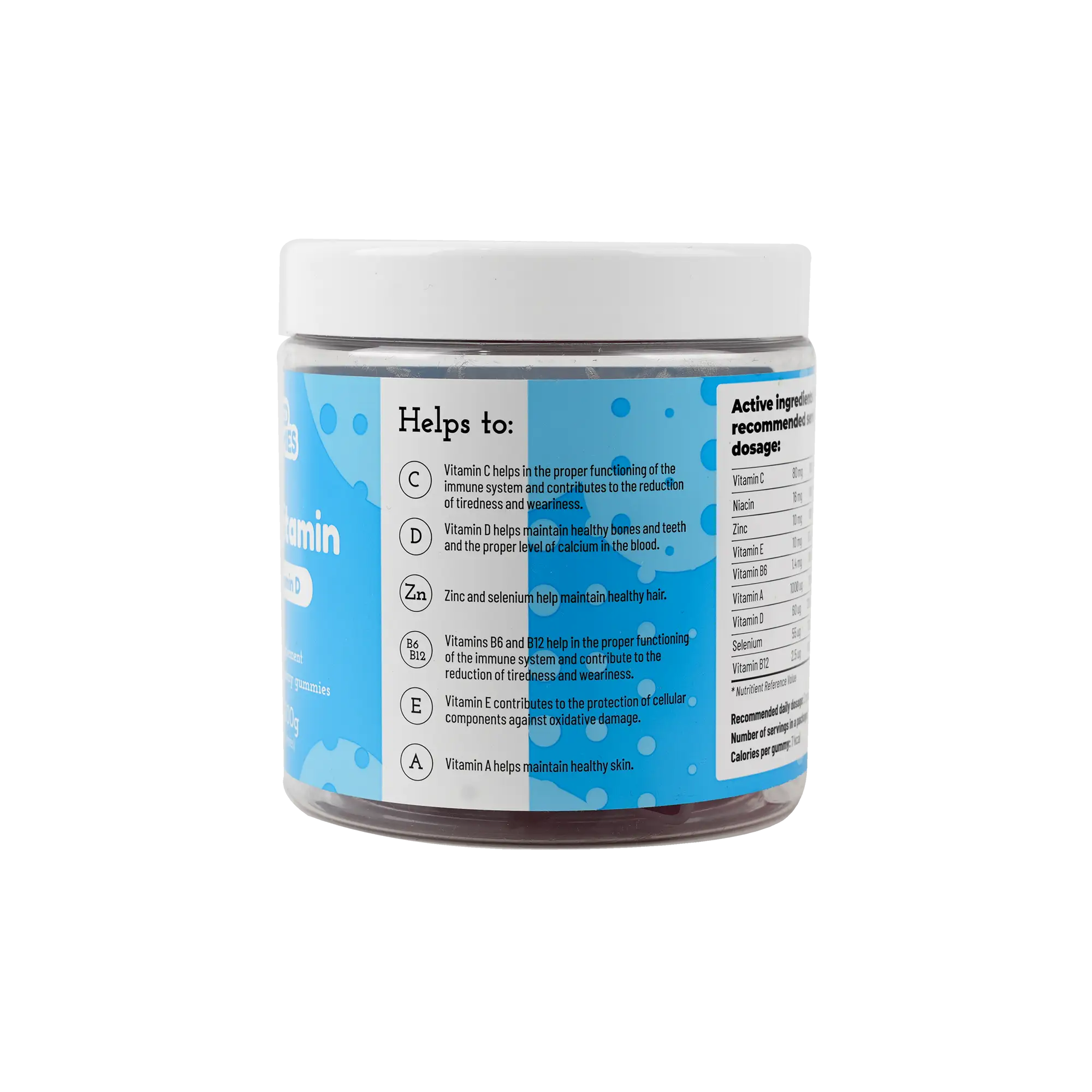 FIT 4 LIFE +MED GUMMIES MULTIVITAMIN VITAM D 300G 60 GUMMIES