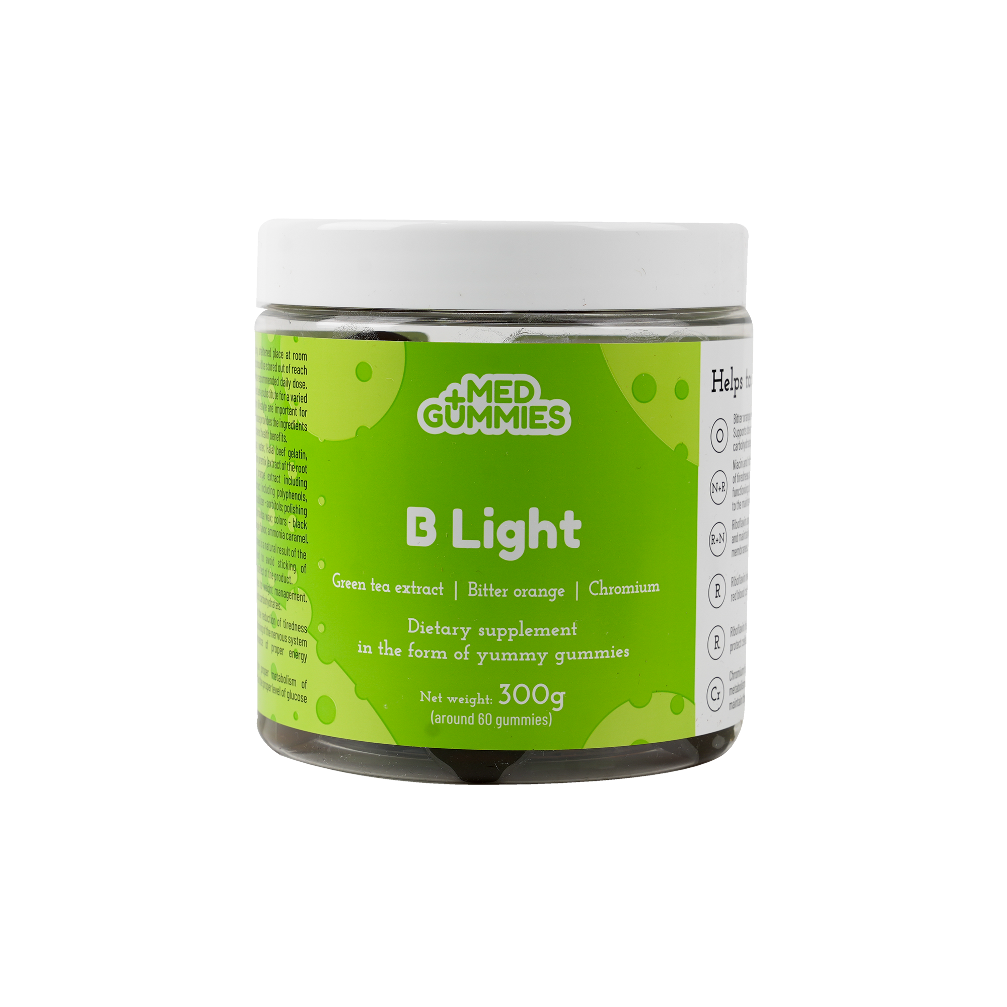 FIT 4 LIFE +MED GUMMIES B LIGHT 300G 60 GUMMIES