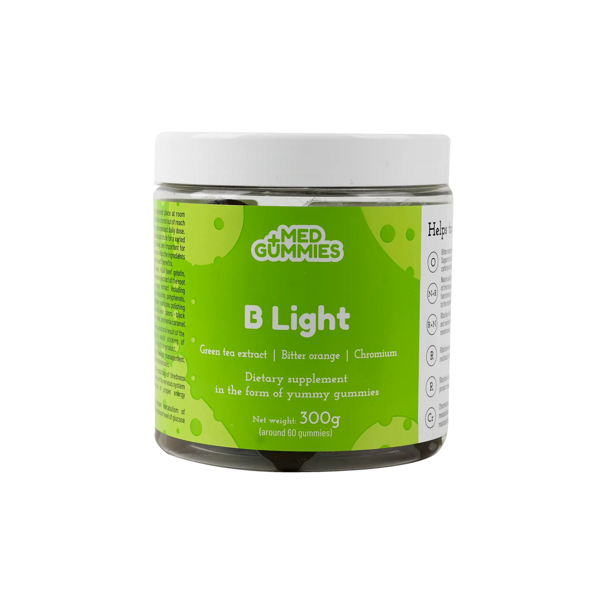 50274-Fit 4 Life +Med Gummies B Light 300G 60 Gummies