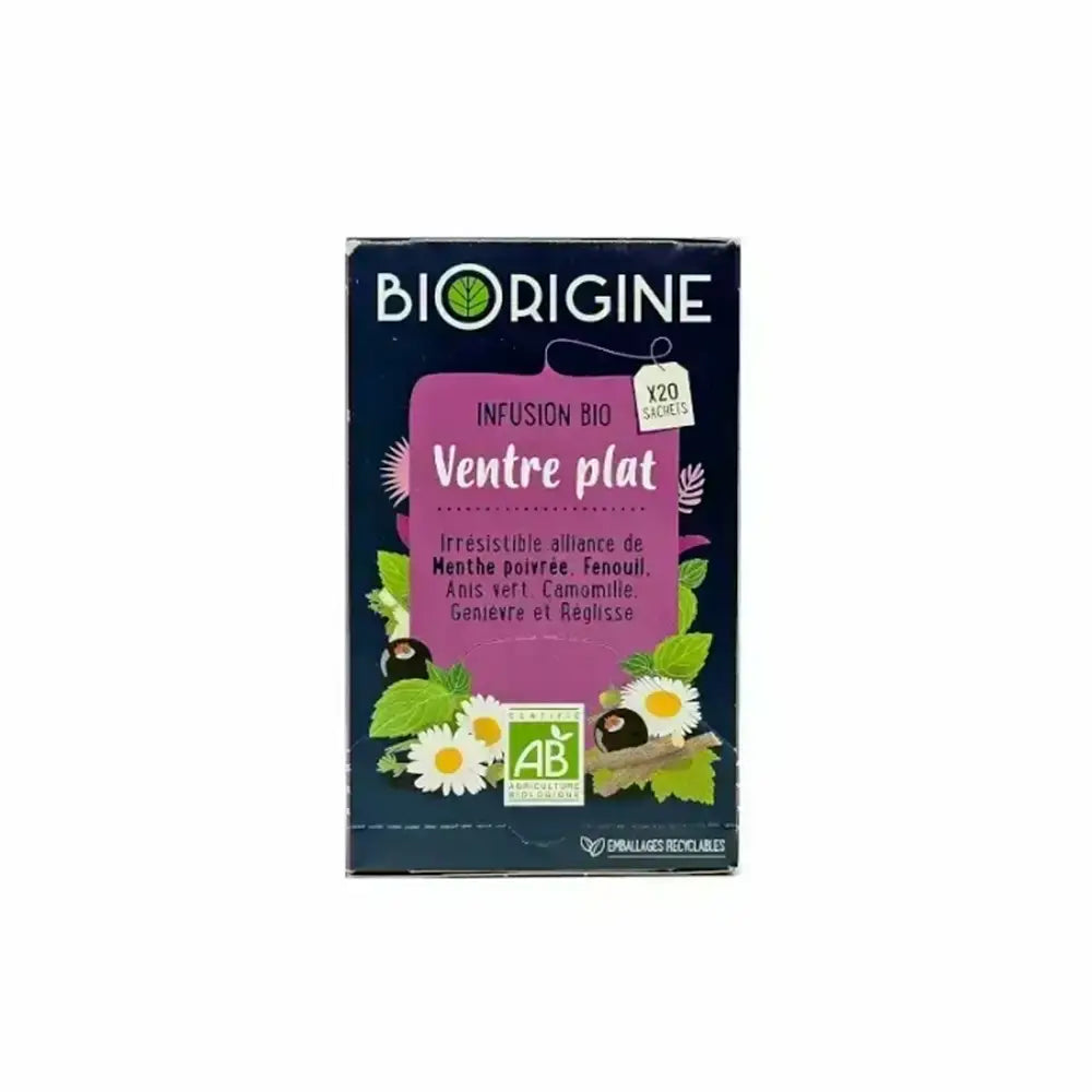 BIORIGINE INFUSION BIO VENTRE PLAT 20 SACHETS