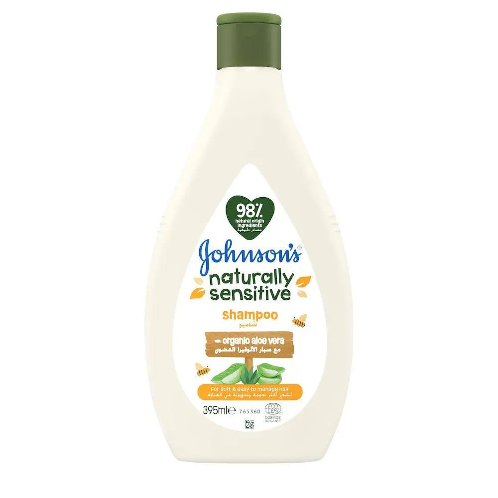 50284-Johnson's Naturally Sensitive Organic Aloevera Shampoo 395ml