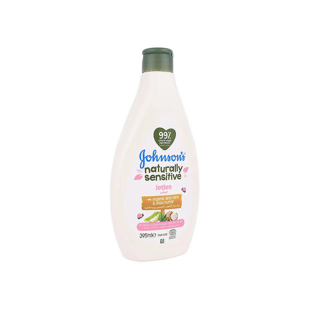 Johnson's Naturally Sensitive Aloe Vera & Shea Lotion 395ml