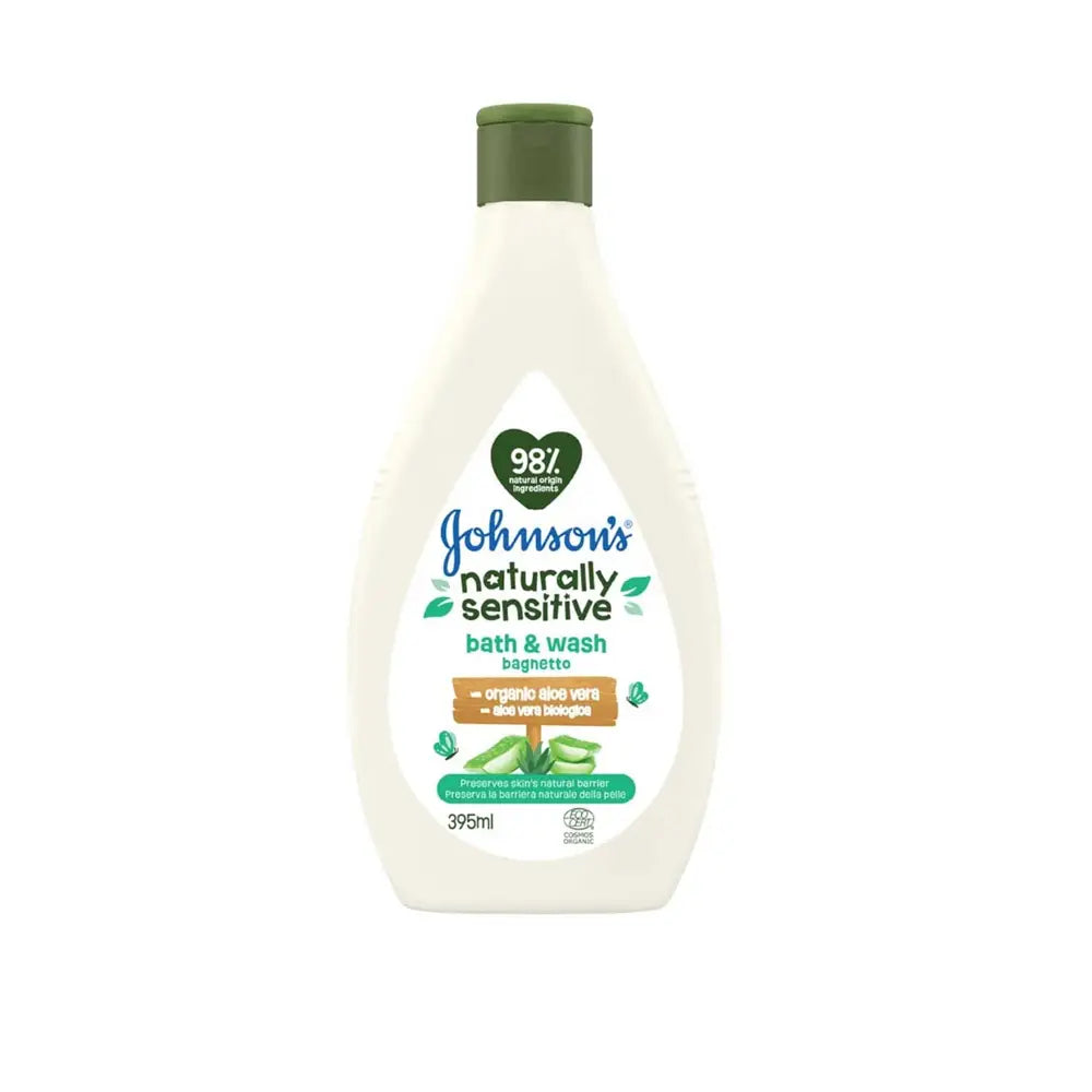 50286-Johnson's Naturally Sensitive Aloevera Head-To-Toe Wash 395m
