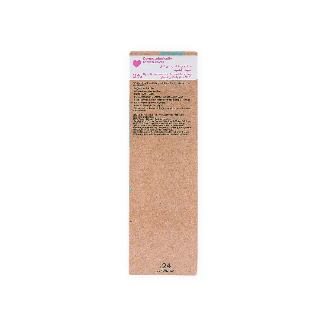 Carefree Cotton Topsheet 24Pcs-Extra long Unscented