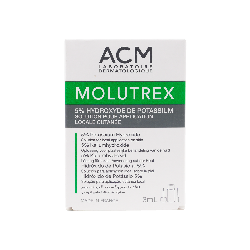 ACM MOLUTREX 5% POTASSIUM HYDROXIDE 3ML